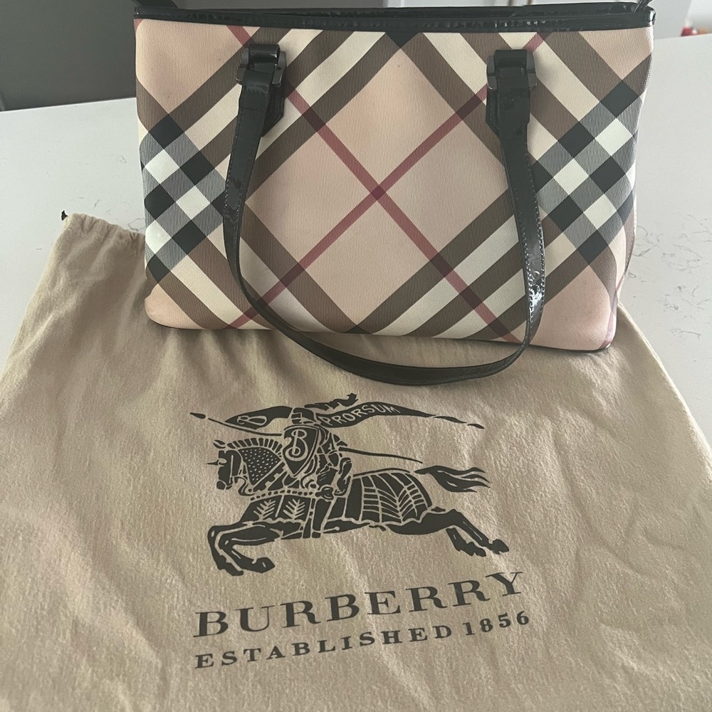 Burberry Nickie Nova Check Small Tote